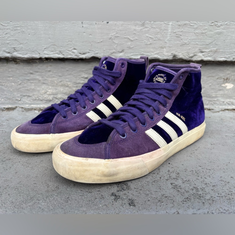 Adidas Matchcourt Na-Kel Purple Velvet Shoes | Size 8.5